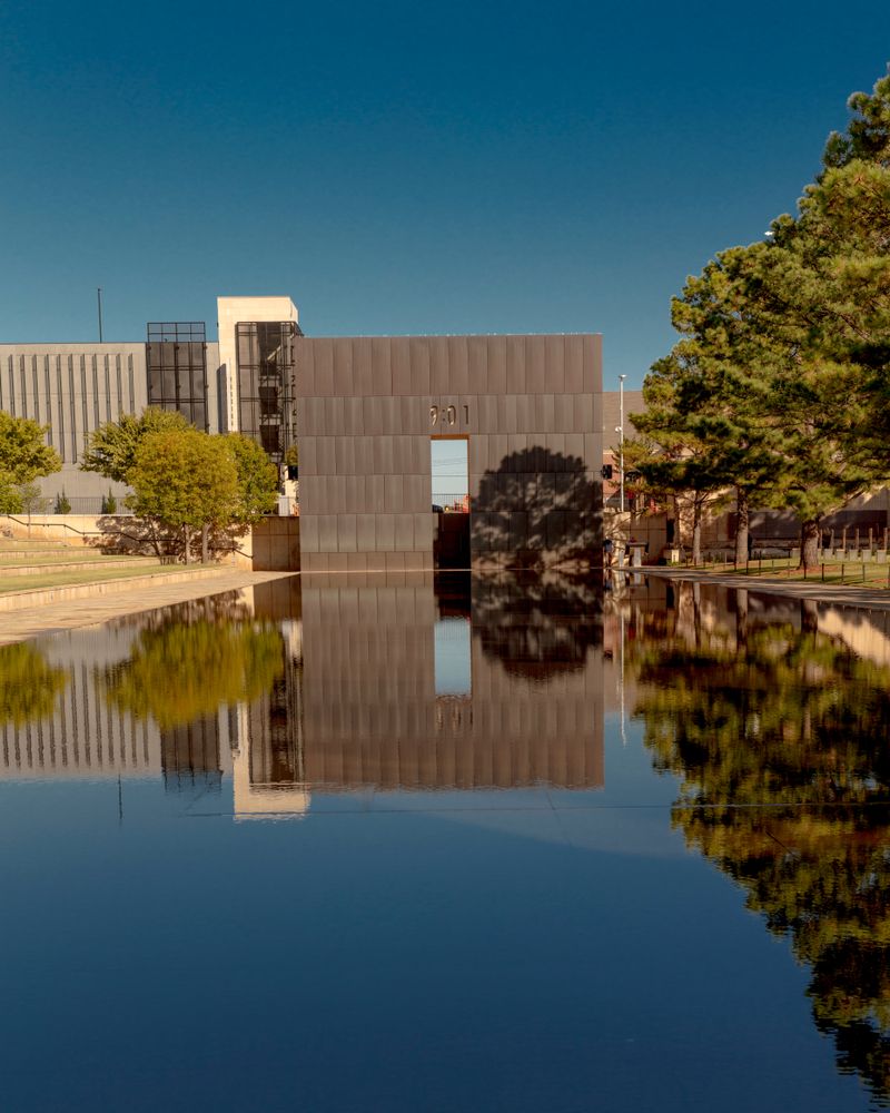 Oklahoma City National Memorial and Museum's reflecting pool