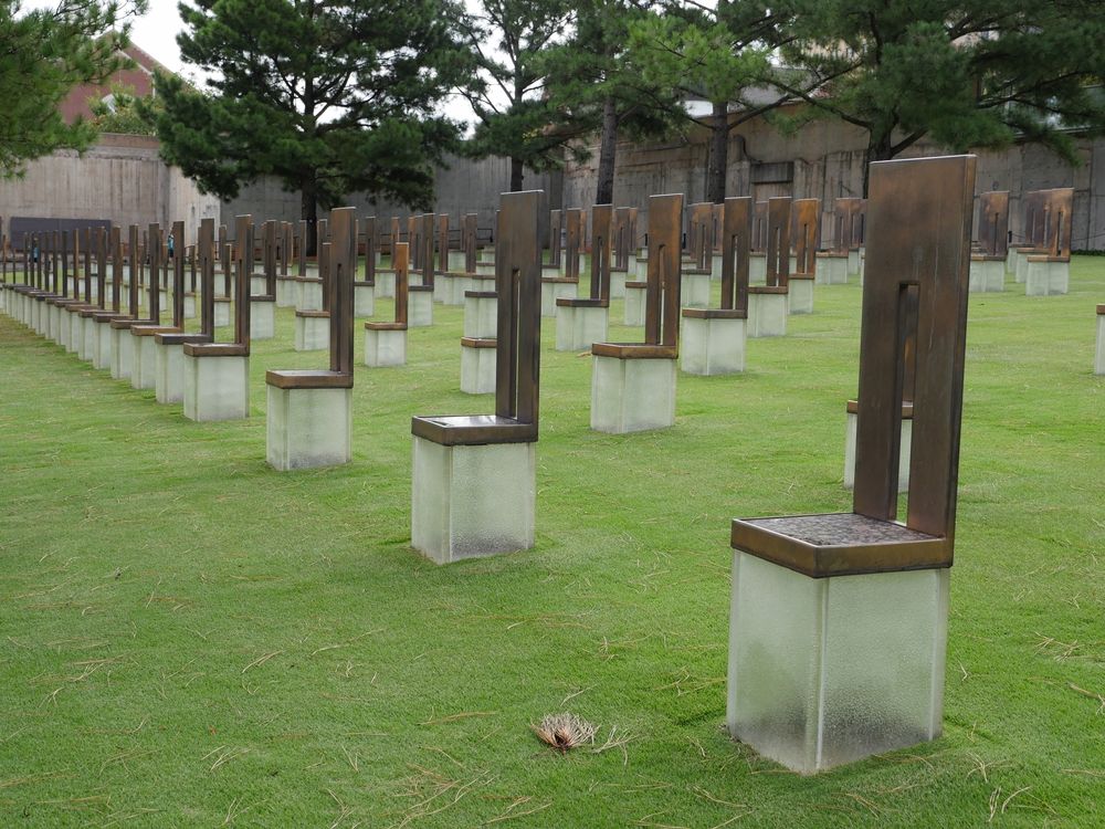 Oklahoma City National Memorial and Museum's field of empty chairs