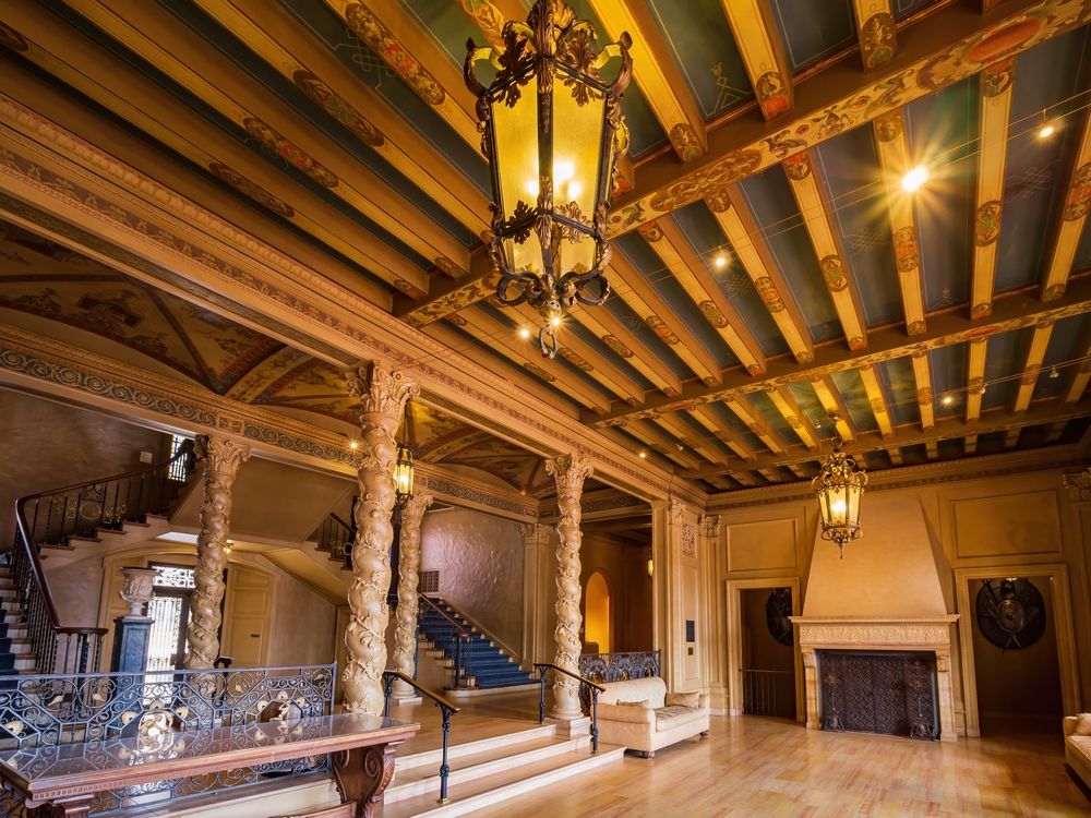 Grand interior of Philbrook Museum of Art
