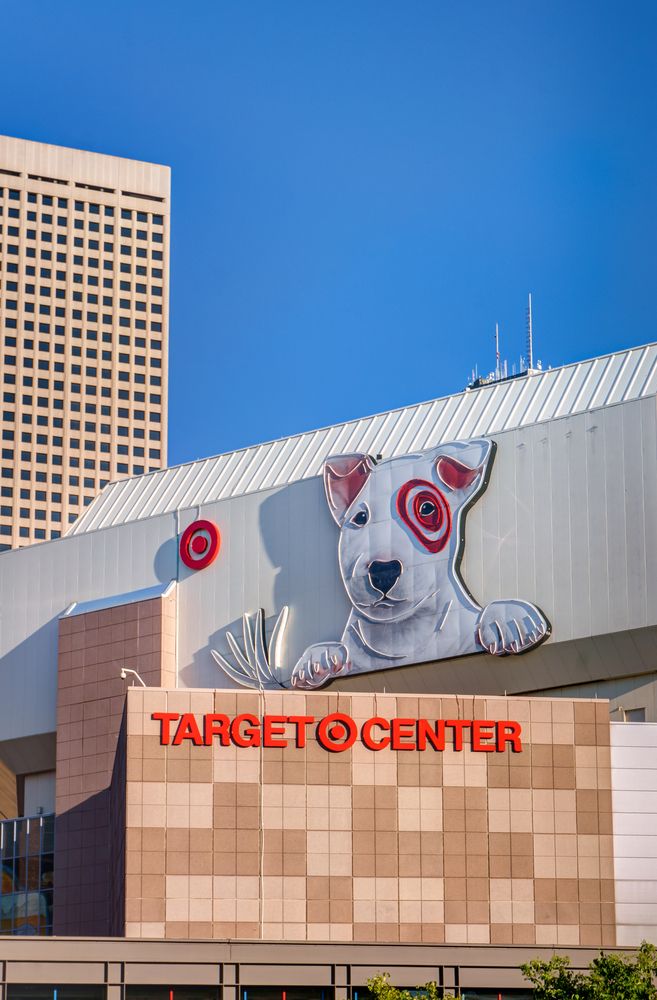 Name sign of Target Center