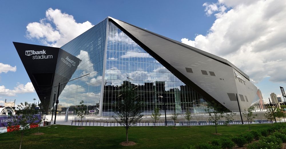 Exterior of the US Bank Stadium