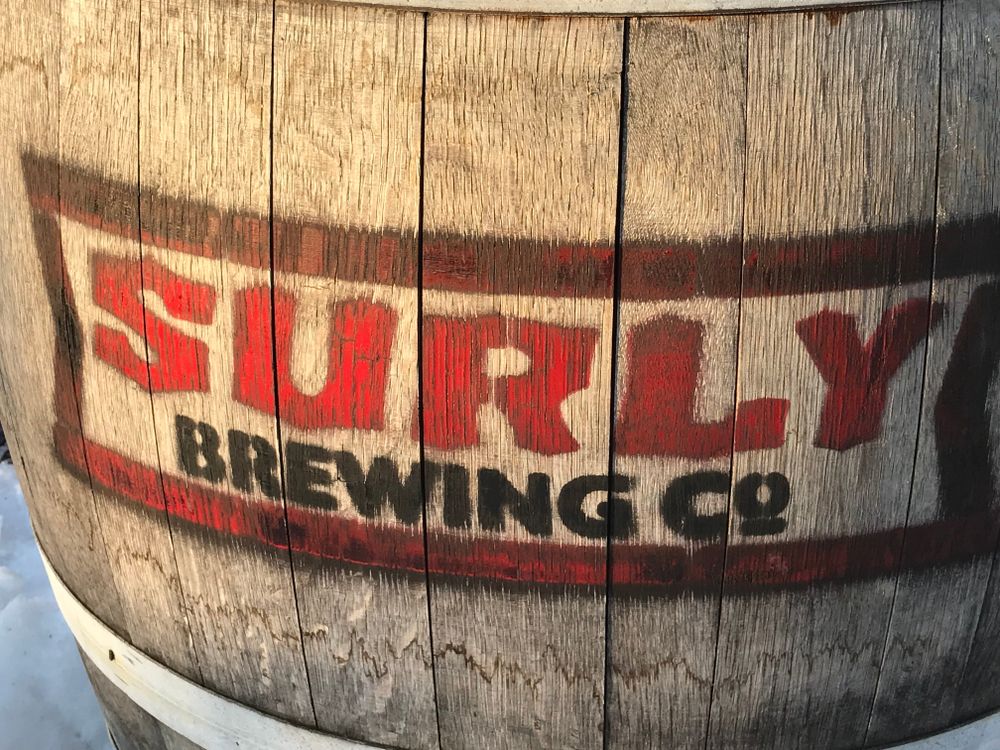 Beer barrel of Surly Brewing Company