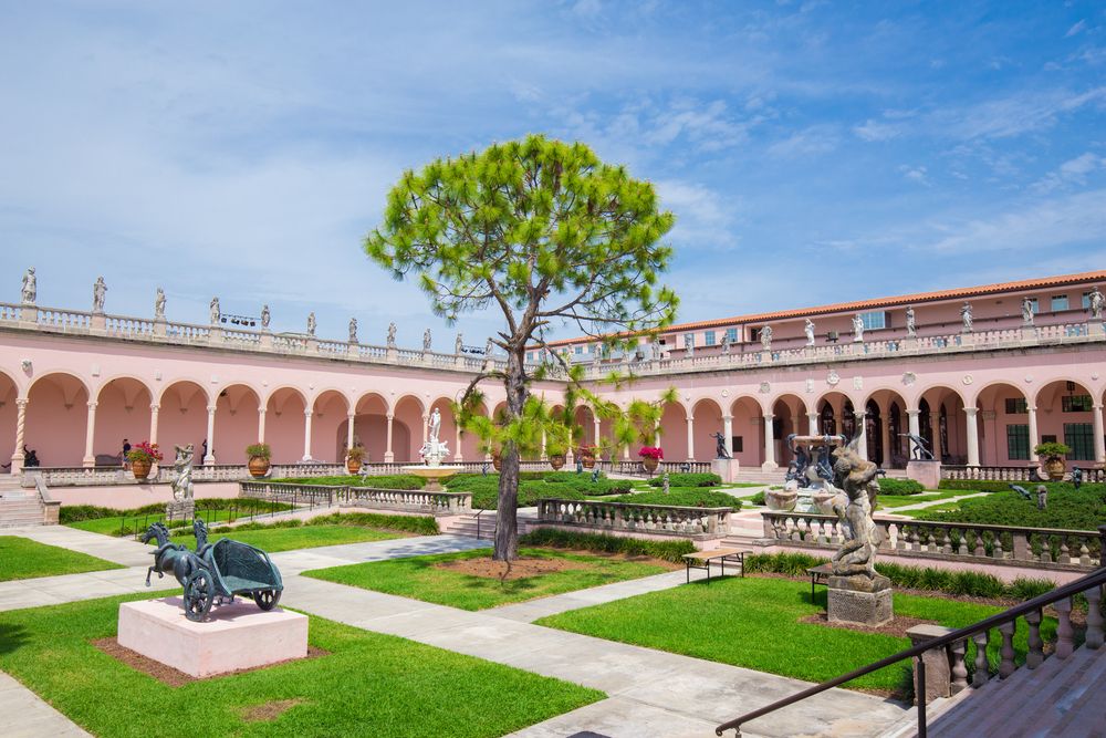 The grounds of John and Mable Ringling Museum of Art