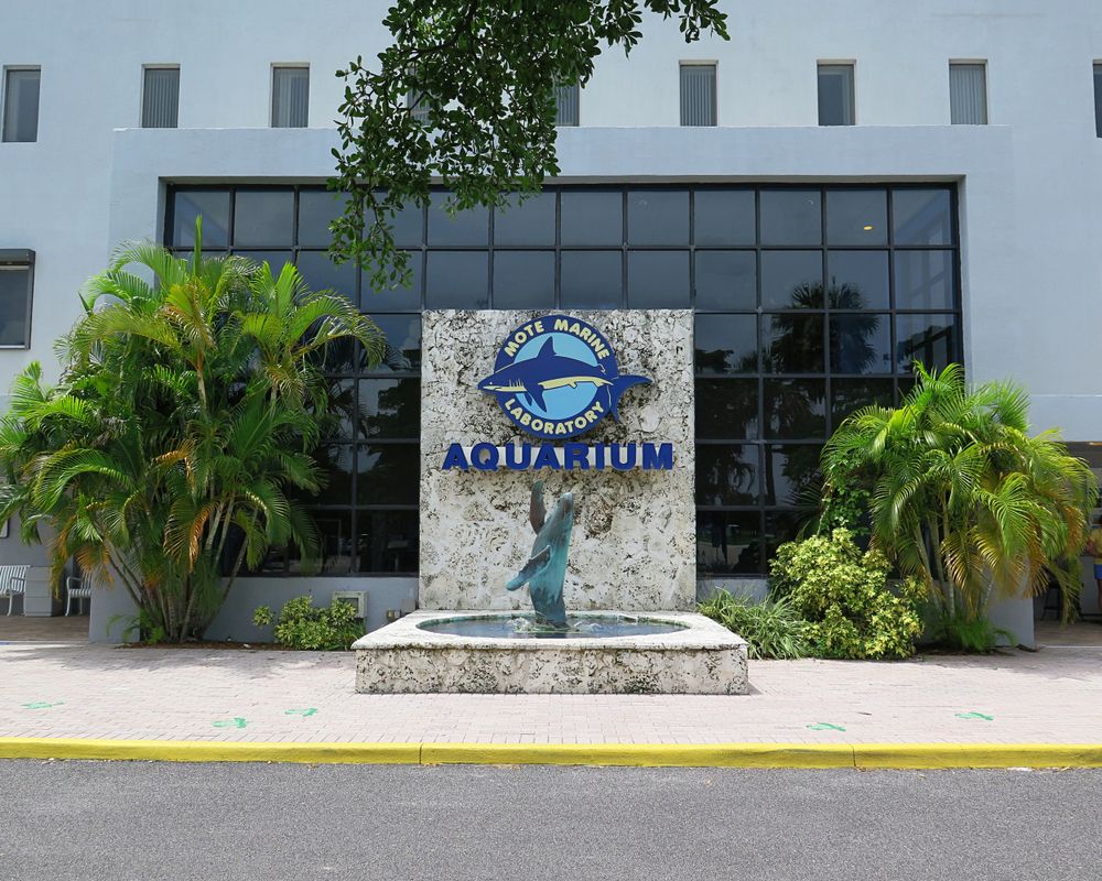 Sign of Mote Marine Laboratory and Aquarium