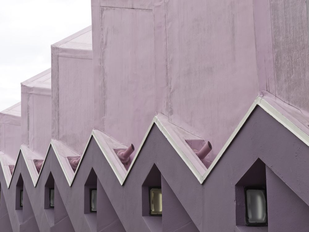 Abstract design of Van Wezel Performing Arts Hall's exterior