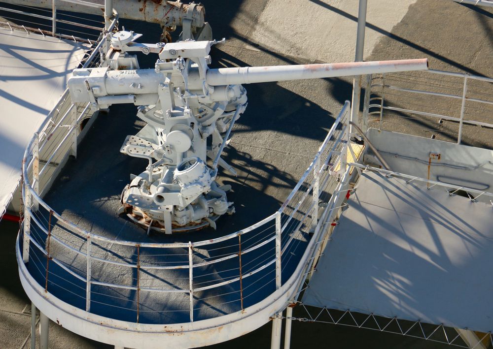 Turret on the American Victory Ship and Museum