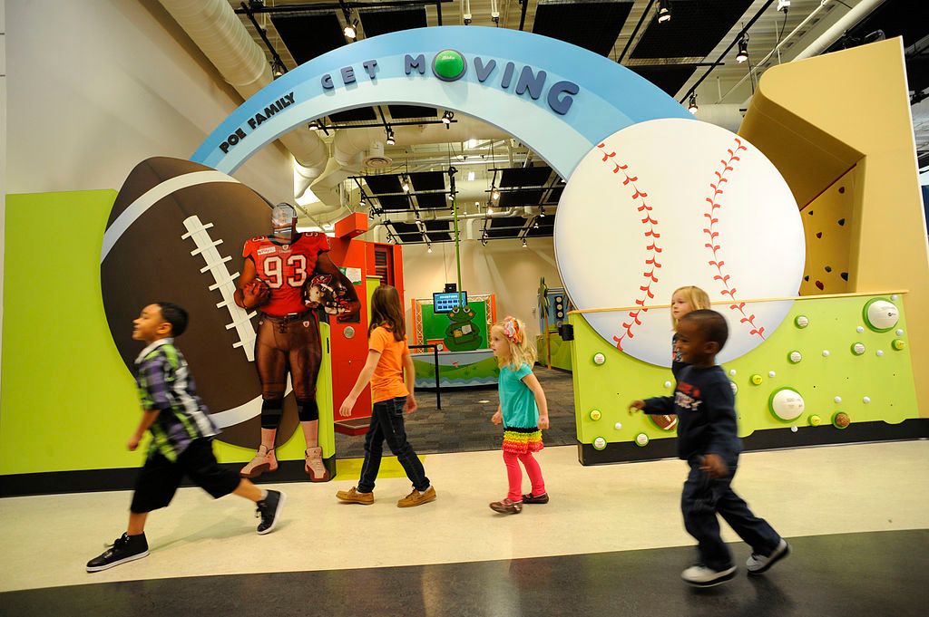 Children inside the Glazer Children's Museum