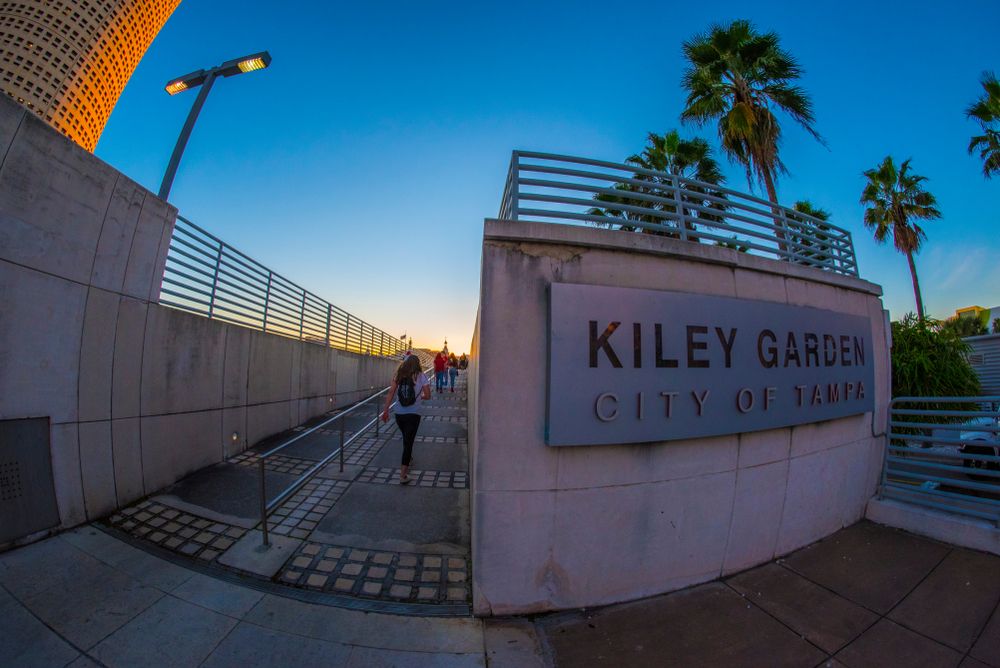 Entrance to the Kiley Garden