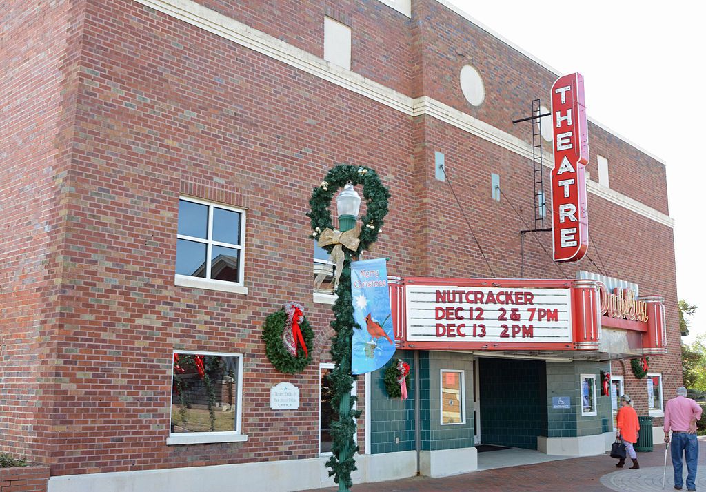 Side exterior of dublin theatre.