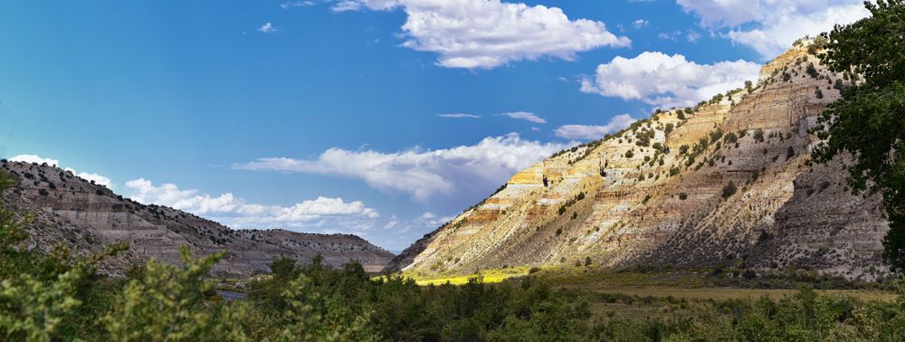 Daytime view of the Indian Canyon
