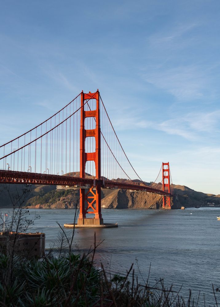 Daytime view of the Golden Gate Bridge