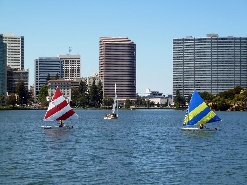 Sailboats on Lake Merritt