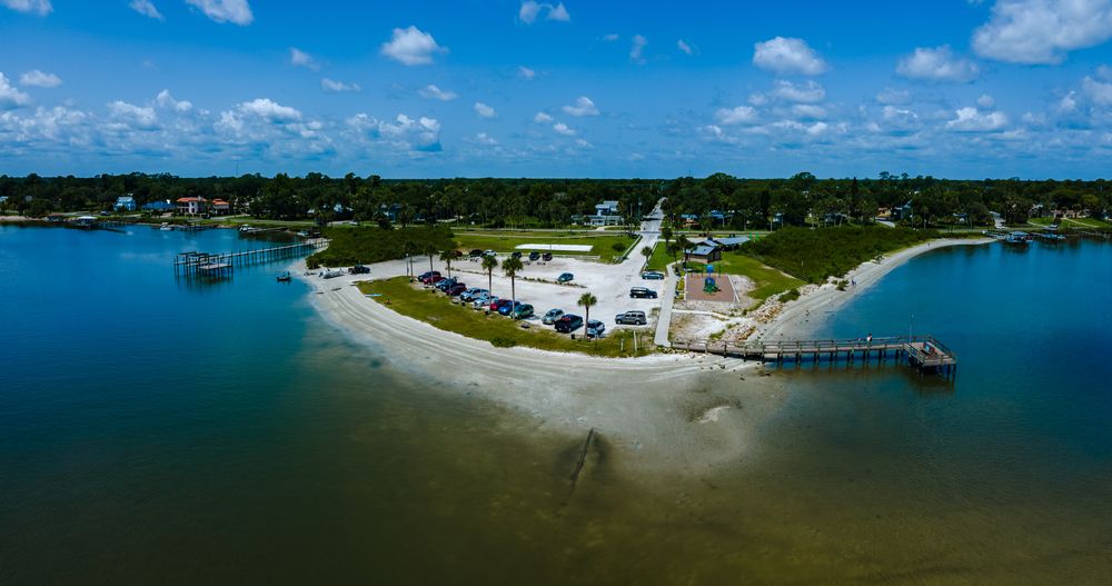 Aerial view of Menard-May Park