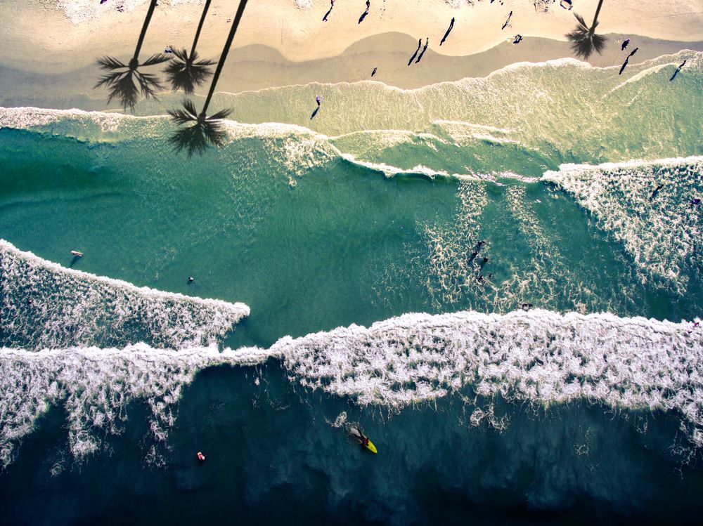 Aerial view of New Smyrna Beach