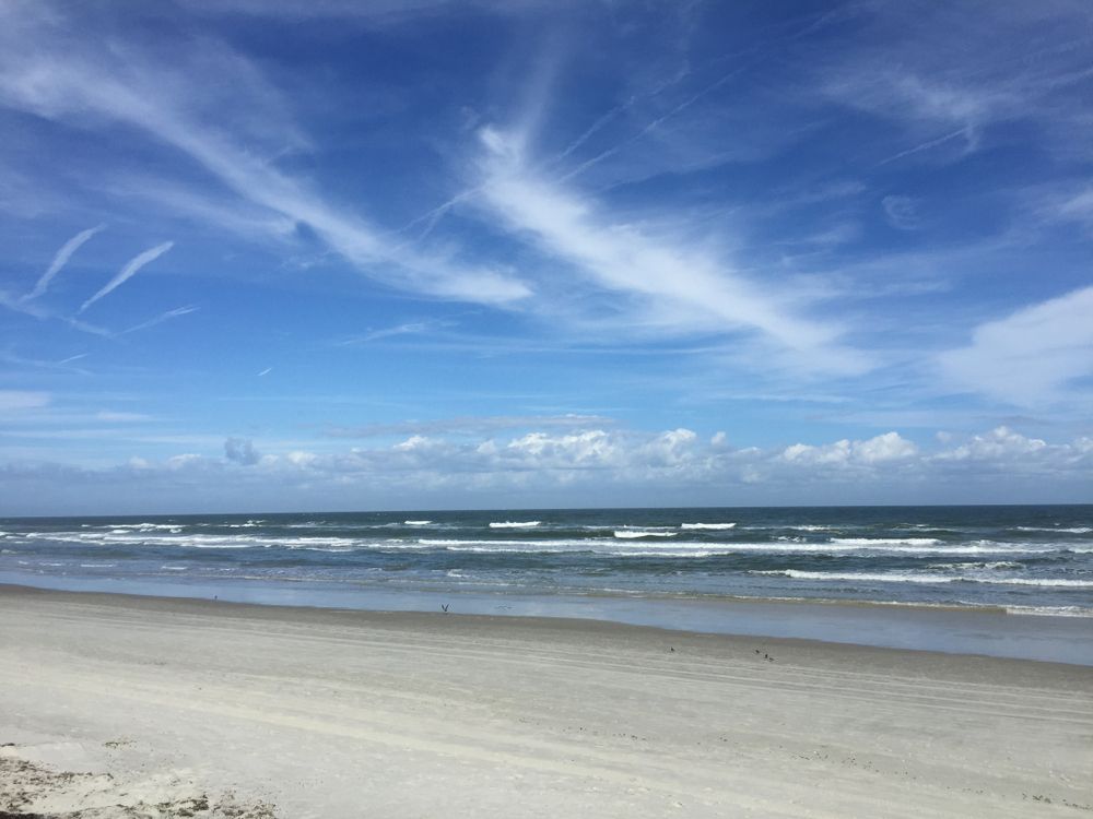 The waters of New Smyrna Beach