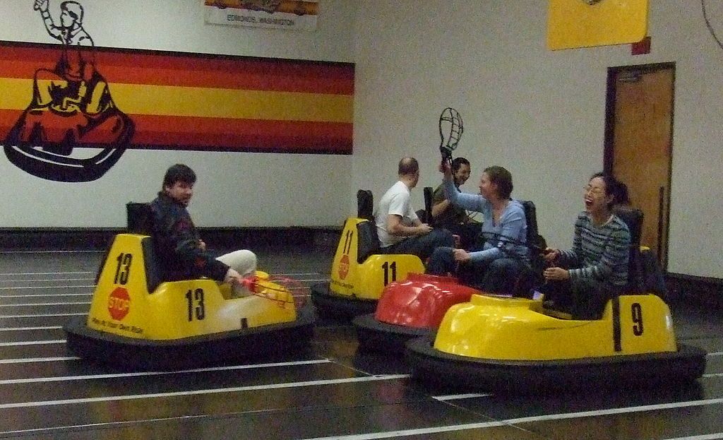 People playing in WhirlyBall