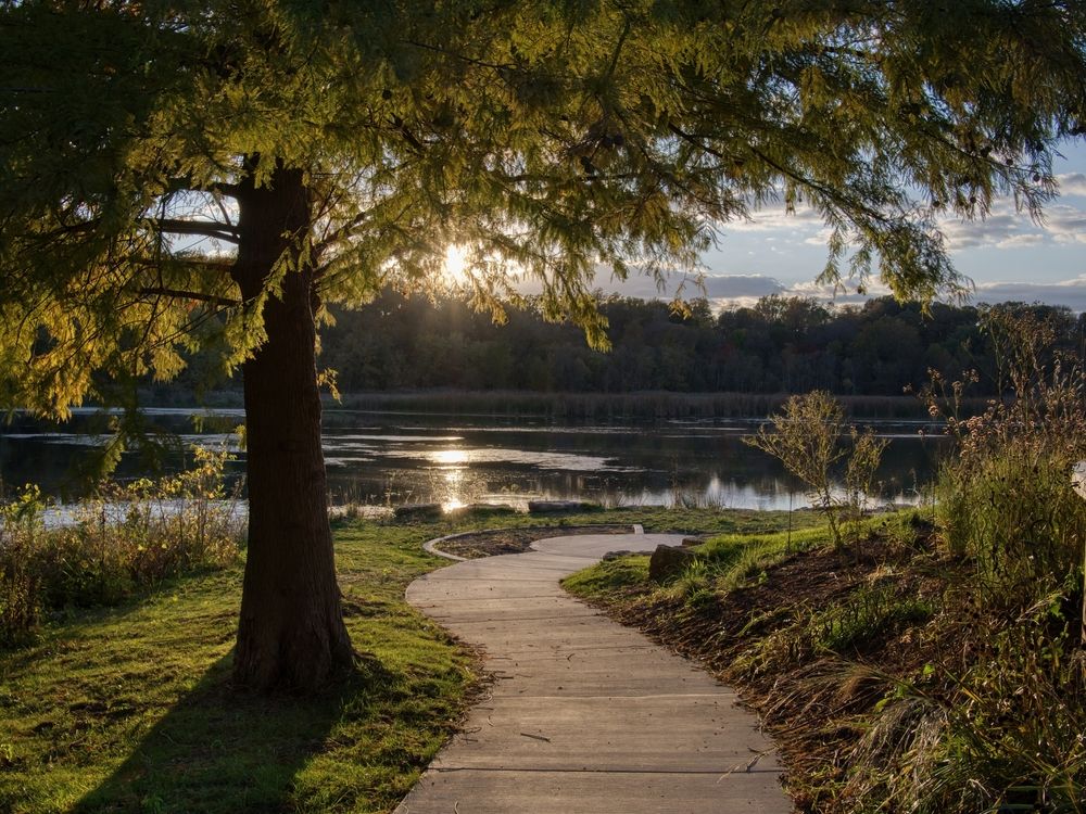 Sunset at Watershed Nature Center