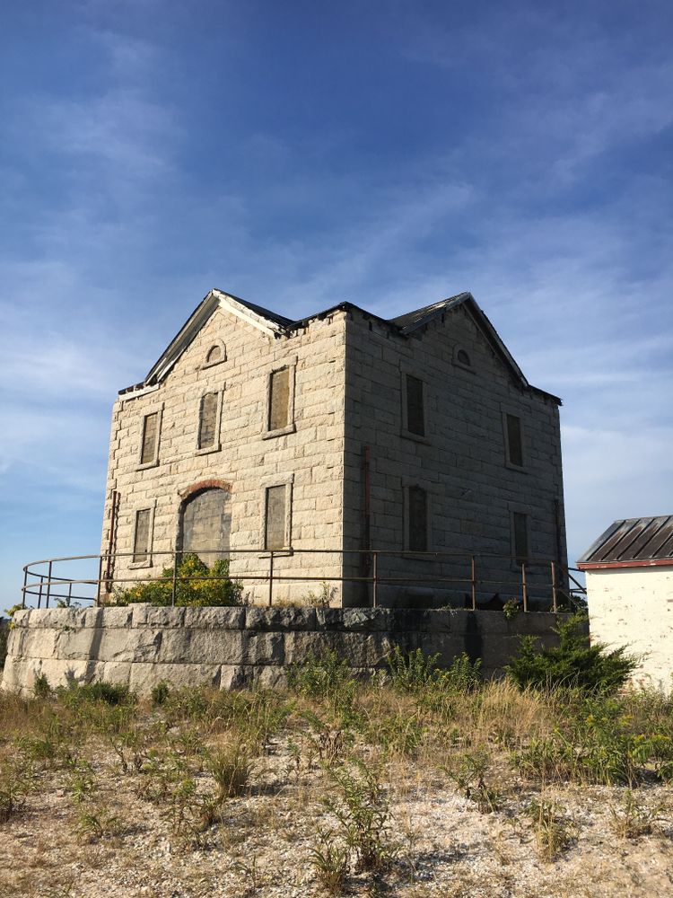 Exterior of Cedar Point County Park's lighthouse