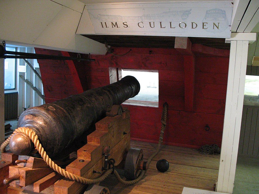 A canon displayed in East Hampton Marine Museum
