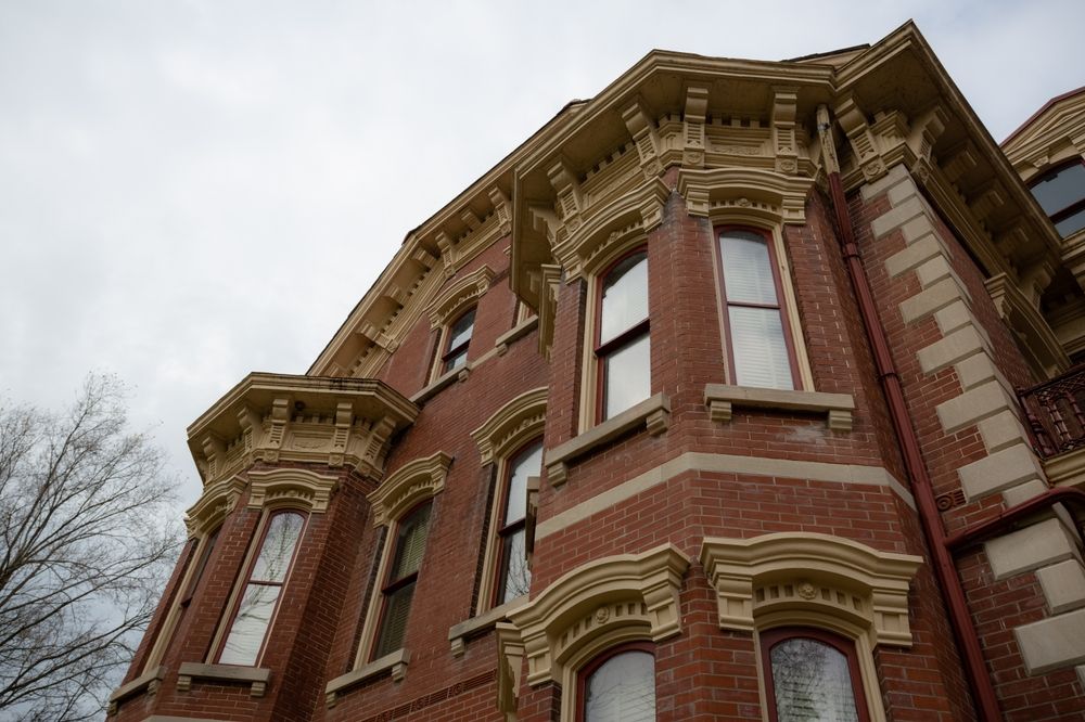 Facade of the Dr. Charles M. Wright House