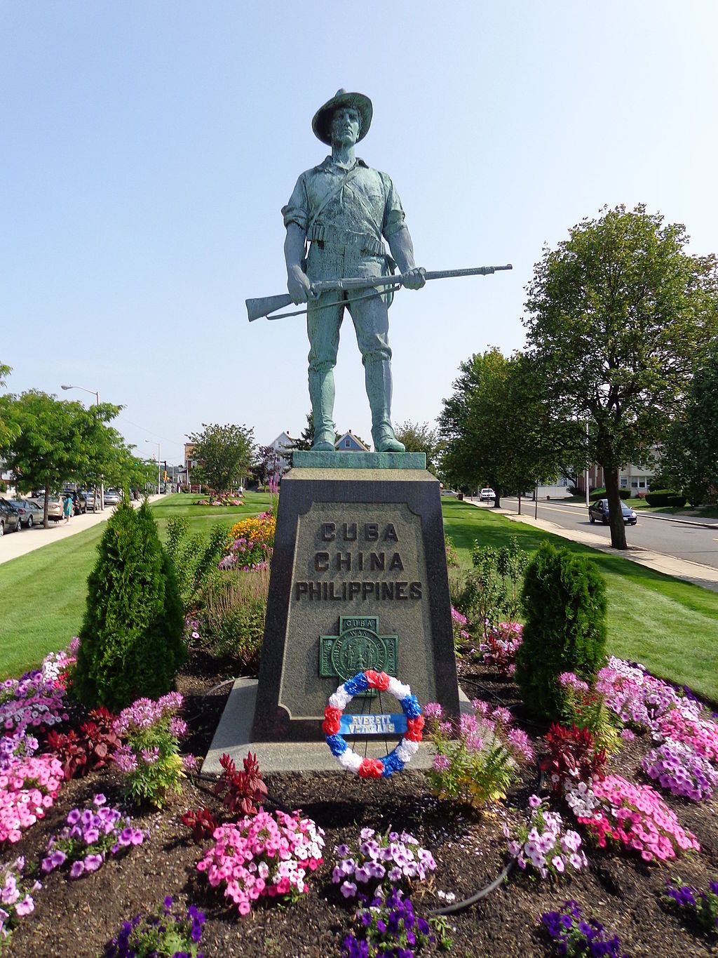 Hiker monument at Lt Joseph Wehner Park