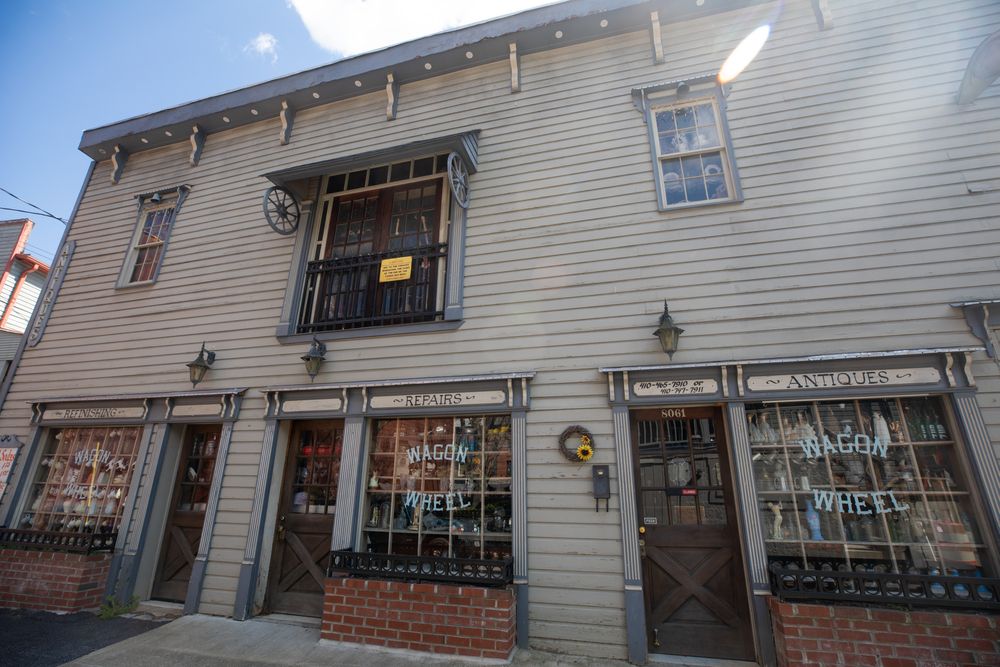 An antique store at Ellicott City Historic District