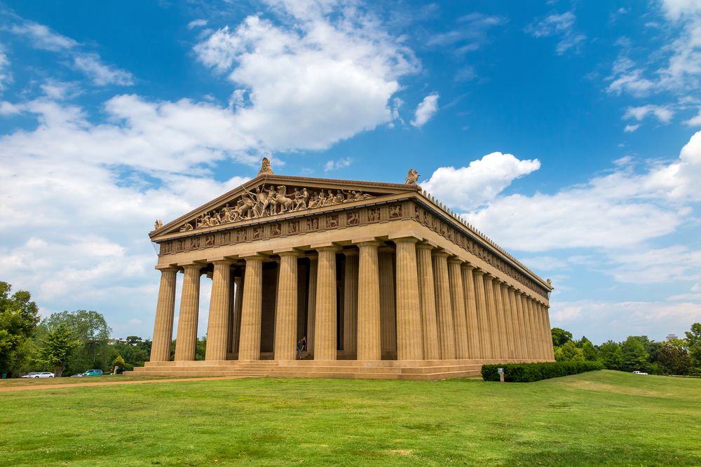 Exterior of the Parthenon replica