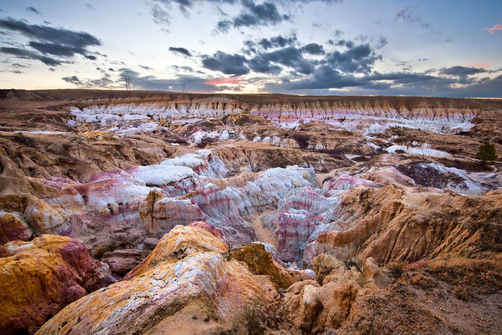 Scenic view of Paint Mines Interpretive Park