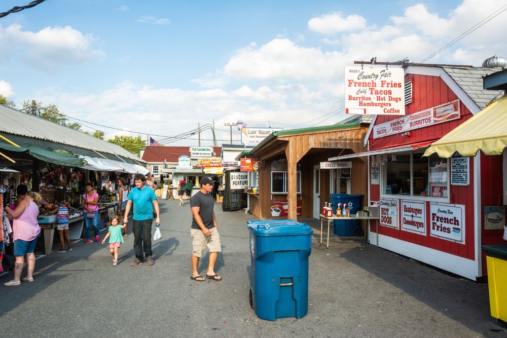 People shopping at The Green Dragon Market