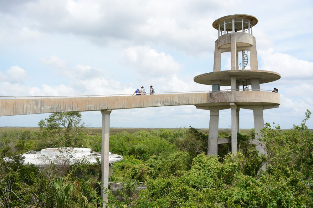 The observation tower of Shark Valley Visitor Center
