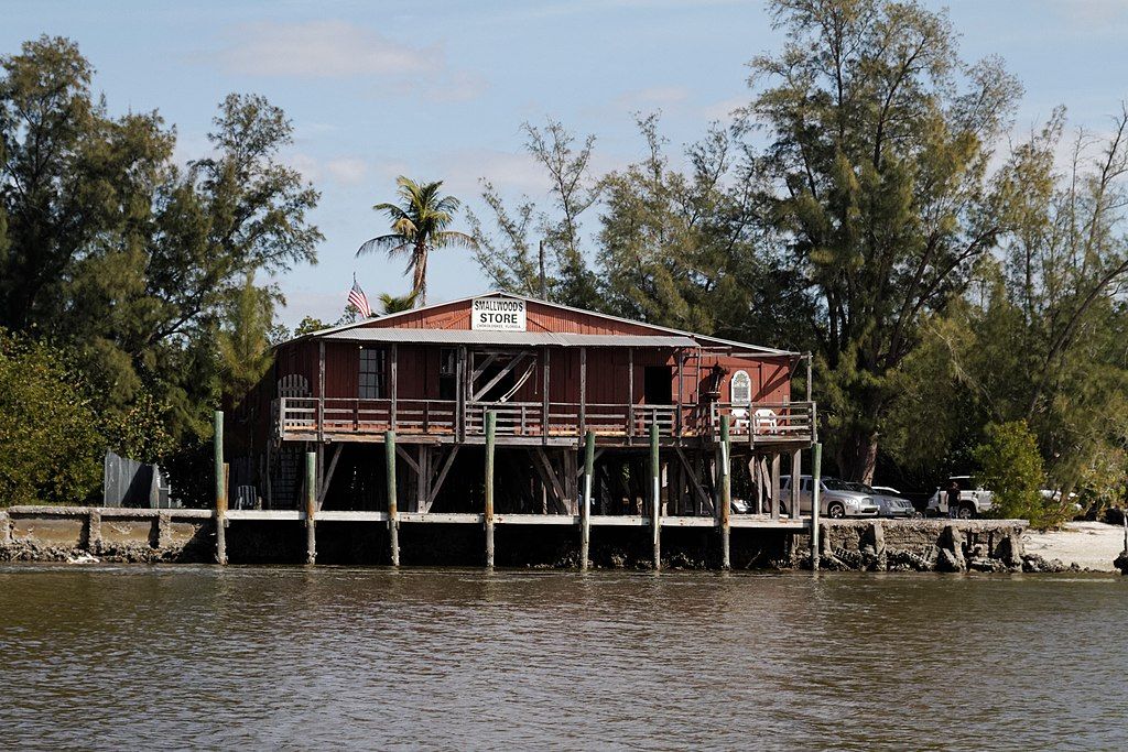 View of Smallwood Store's exterior from the waters