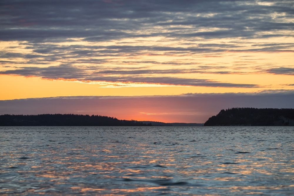 View of the sunset from Howarth Park