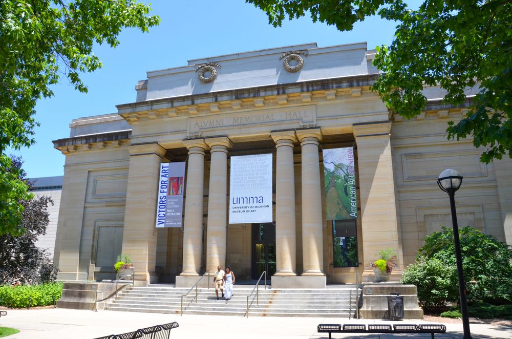 Outside view of University of Michigan Museum of Art