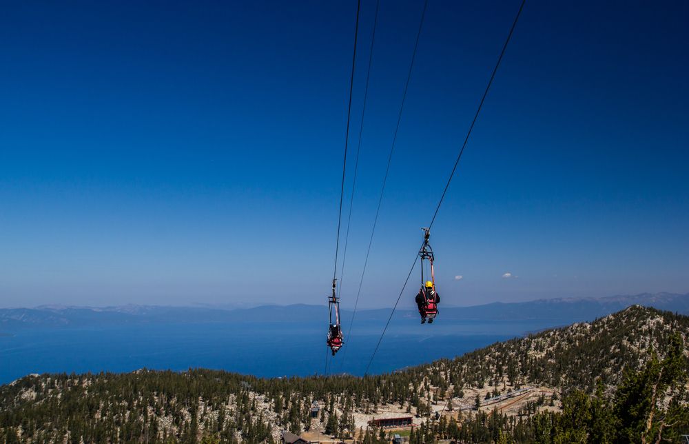 Ziplining in Lake Tahoe