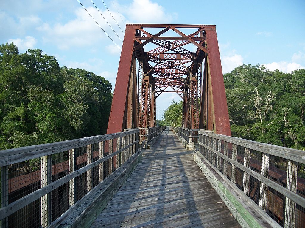 Bridge trail of Nature Coast State Trail