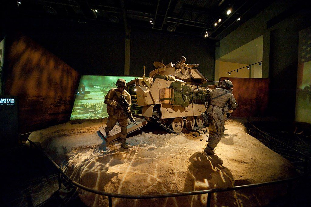 Desert wars exhibit in National Infantry Museum and Soldier Center