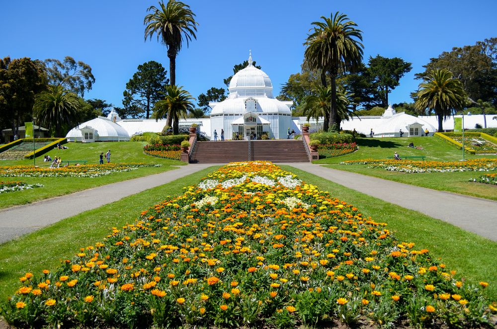 Conservatory of flowers at Golden Gate Park