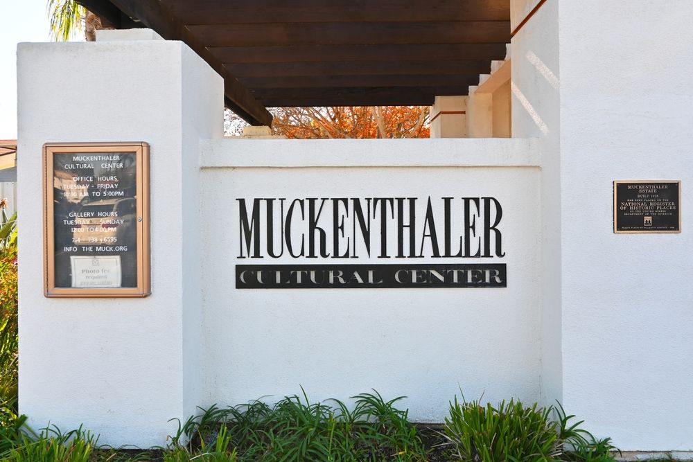 Welcome sign of the Muckenthaler Cultural Center