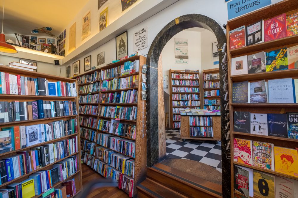 Interior of City Lights Booksellers & Publishers
