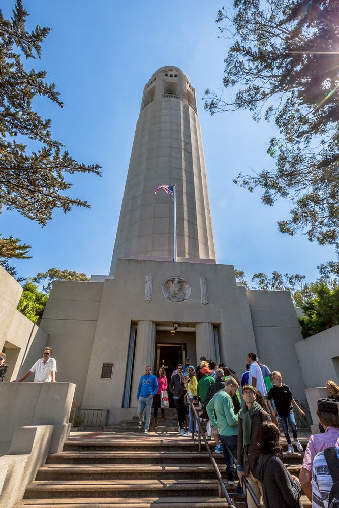 Coit tower at Telegraph hill