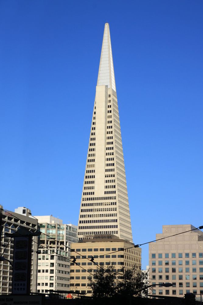 Exterior of the Transamerica Pyramid