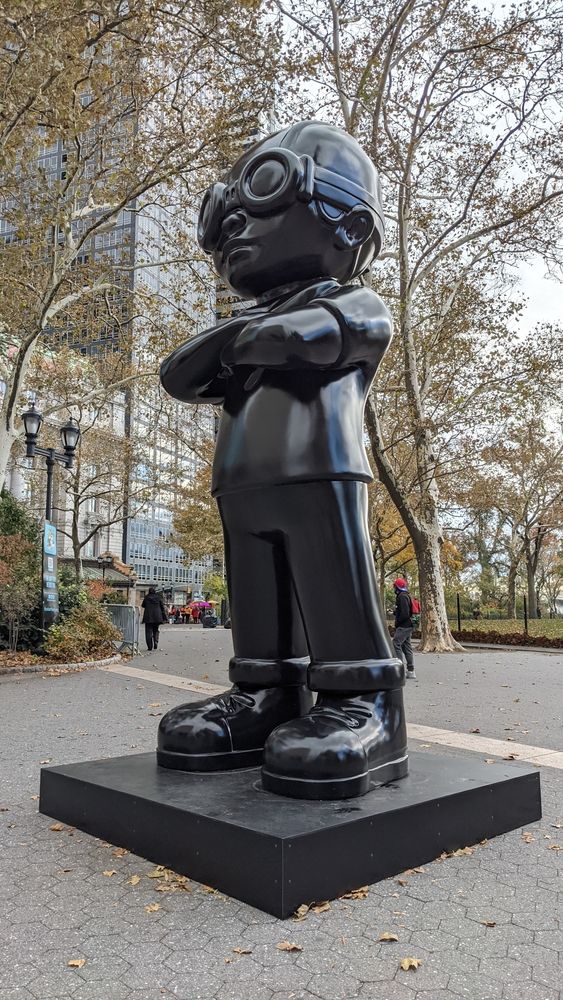 Flyboy statue at Battery Park