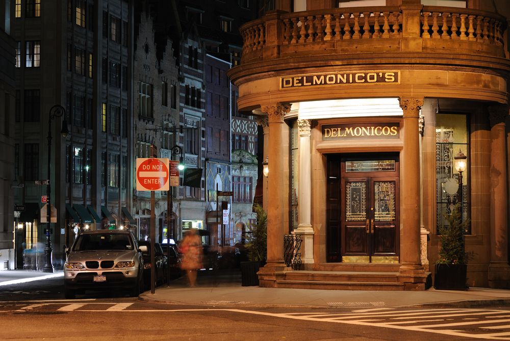 Entrance door of Delmonico's