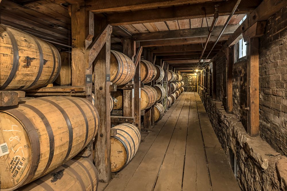 Barrels in Buffalo Trace Distillery