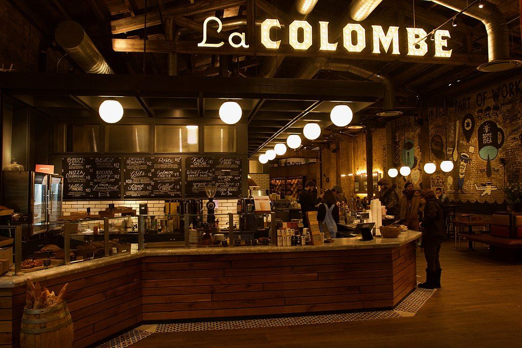 Interior of La Colombe