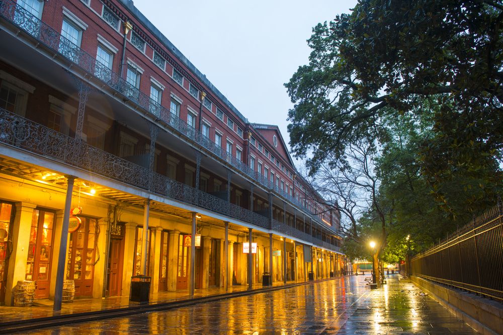 Lights at Pontalba Buildings