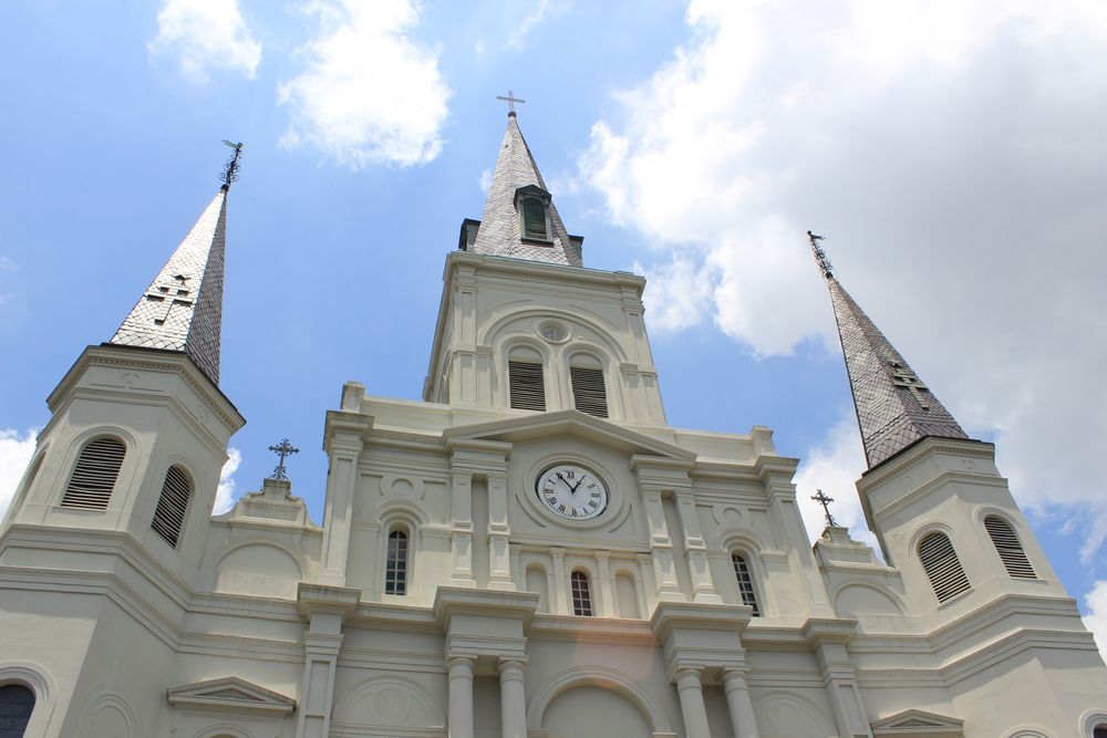 Top part of the St. Louis Cathedral