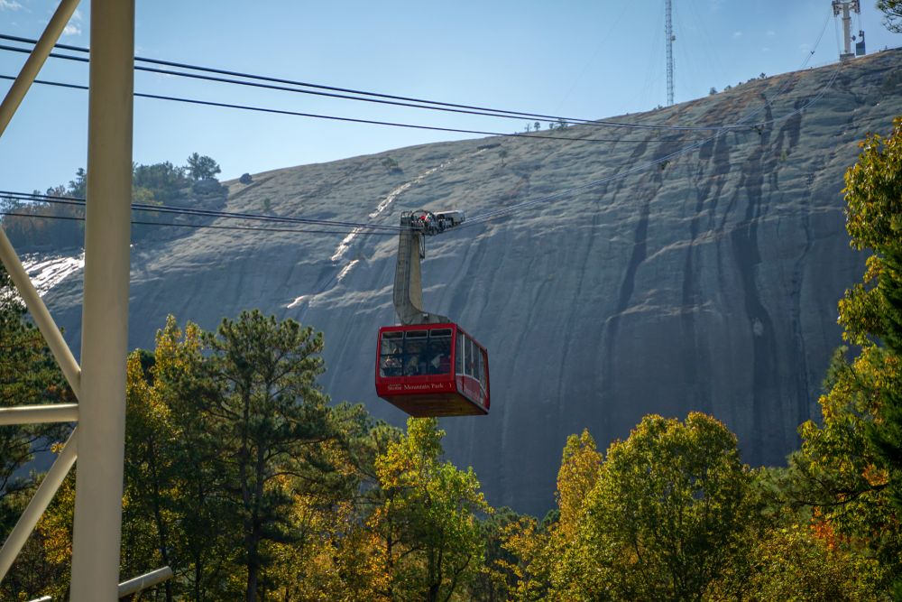 Summit skyride in Stone Mountain Park