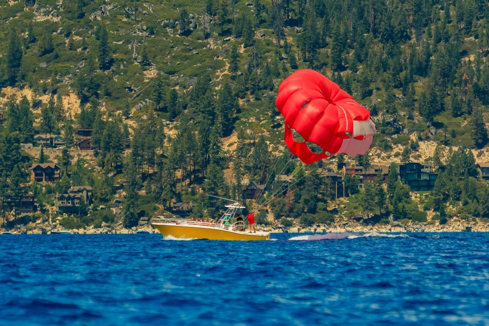 Parasailing in Lake Tahoe