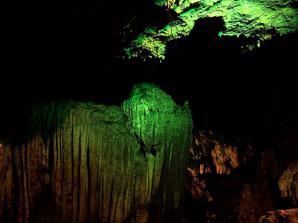 Rock formation in Grutas de Lanquín